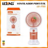 Mini Ventilador de mão com suporte de mesa Lelong LE-755 / LE-5710