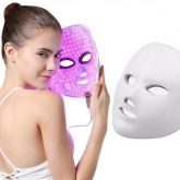 Máscara Led 7 Cores Tratamento Facial Fototerapia Estética