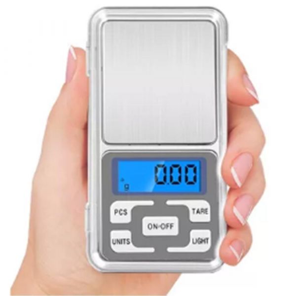 Micro Balança Digital Pesa 0,1G Até 500 Gramas Alta Precisão